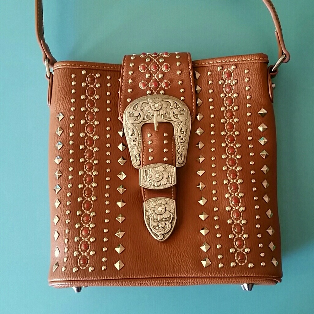 Montana West Concealed Handgun Tan Crossbody